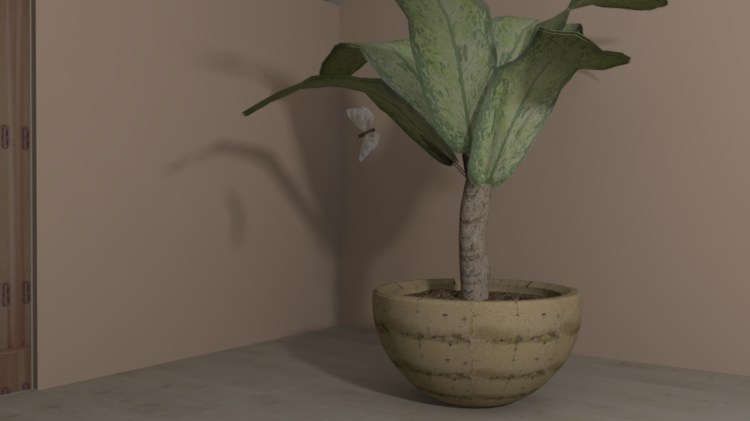 butterfly rendering frame 562