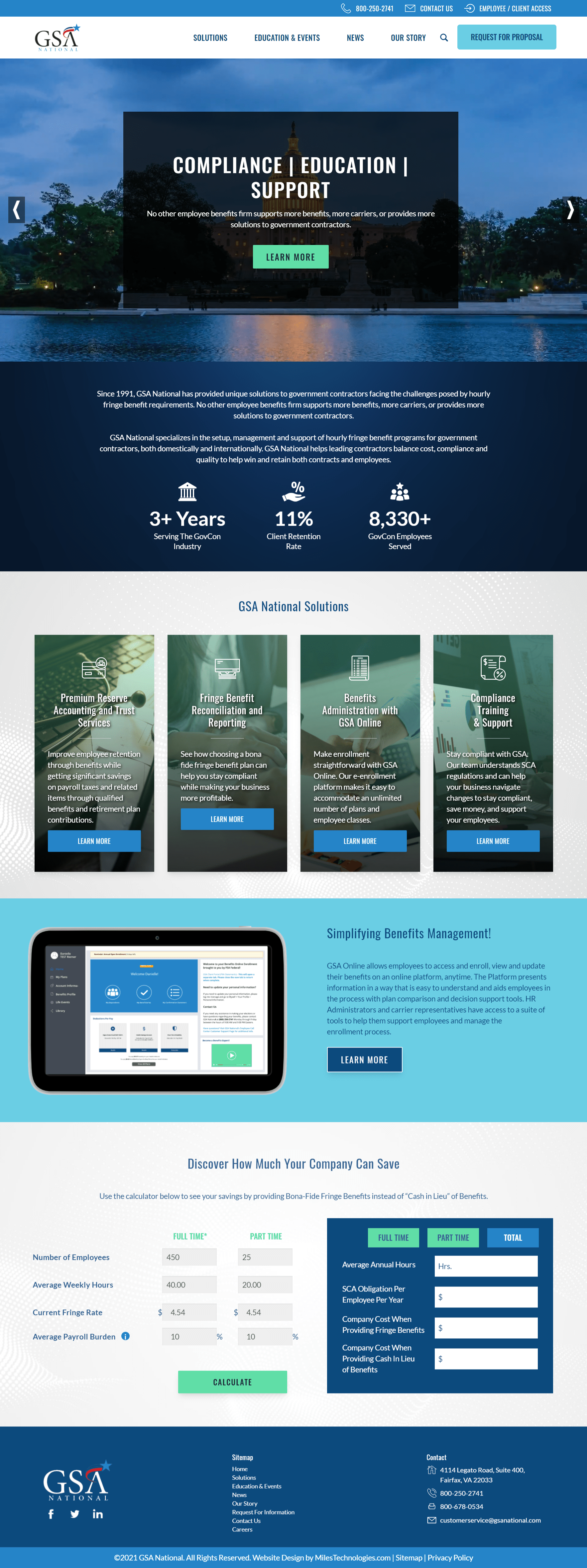 GSA National full screen